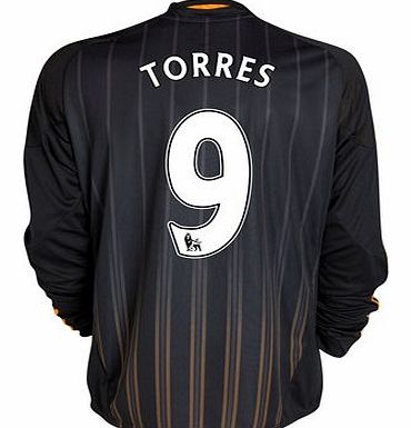 Adidas 2010-11 Chelsea Long Sleeve Away Shirt (Torres 9)