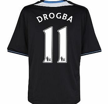 Adidas 2011-12 Chelsea Away Football Shirt (Drogba 11)