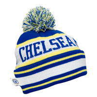 Chelsea Bobble Hat - White/Yellow/Blue.