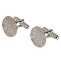 Crest Cufflinks - Sterling Silver.