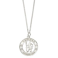 Chelsea Cut Out Crest Chain Sterling Silver.