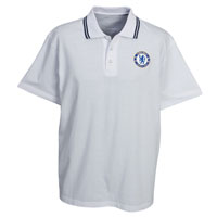 chelsea Essential Tipped Polo Top - White.