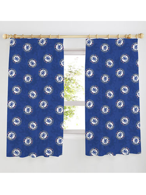 Chelsea FC Multi Crest Curtains