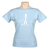 Fitted Footie Chick Top - Sky Blue.
