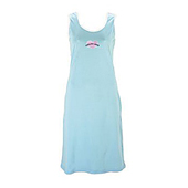 Girls Nightshirt - White/Sky Blue.