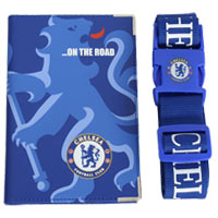 chelsea Leather Passport Holder with Luggage