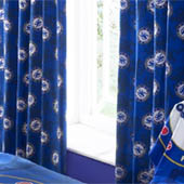 Chelsea New Crest Curtains - Royal - Size 54.