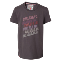 chelsea Raised Diamante T-Shirt - Charcoal -