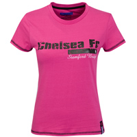 Chelsea Stamford Bridge T-Shirt - Plum/Black -