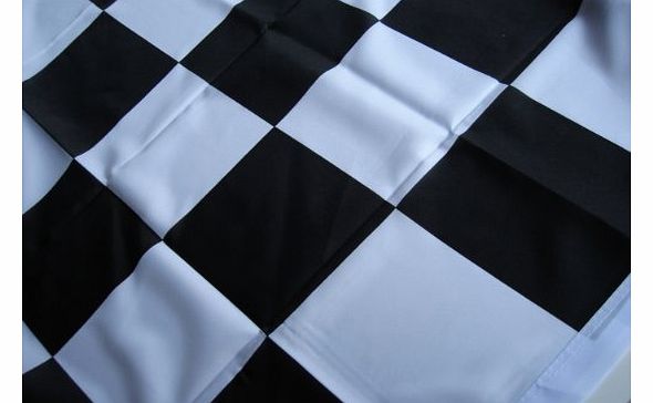 Flag: HUGE F1 Formula One Black & White Chequered NEW!