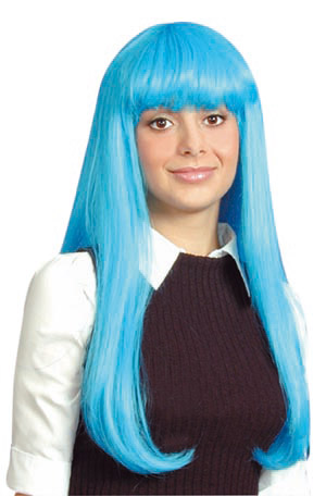 cher wig, blue