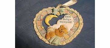 Cherished Teddies CRADLED WITH LOVE DOOR SIGN ``SSH BABY SLEEPING``