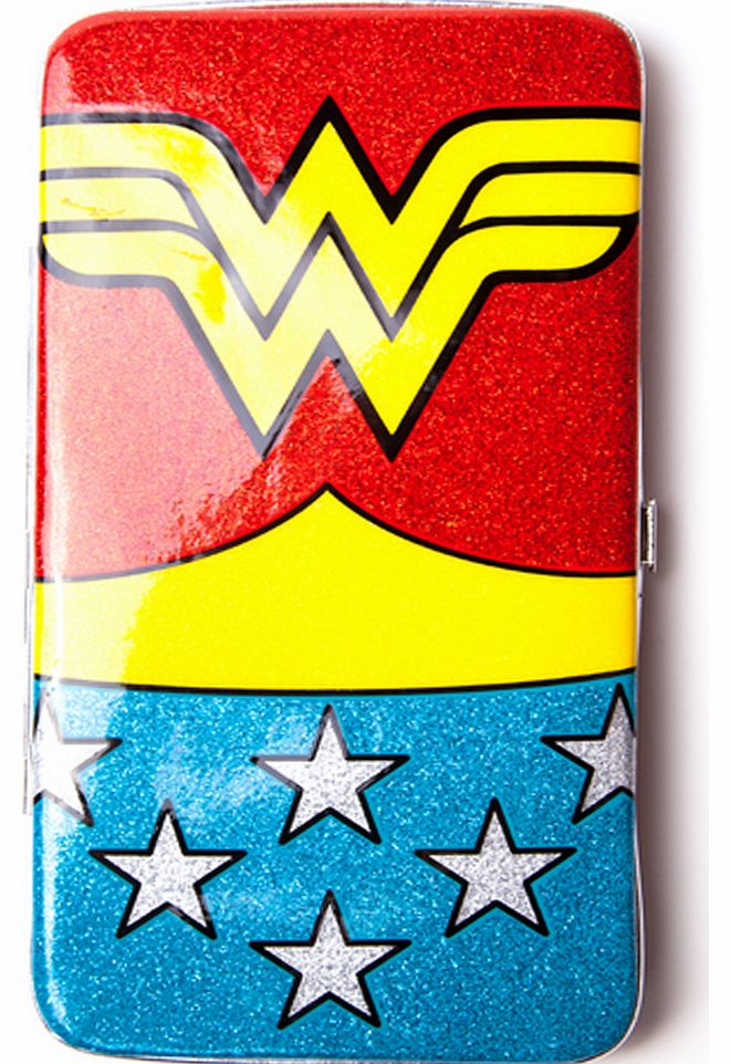 Cherry Loco Sparkly Wonder Woman Hinge Wallet