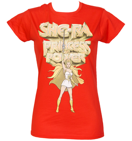Red She-Ra Princess of Power Ladies T-Shirt
