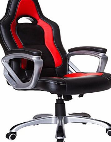 Cherry Tree Furniture Brand New Designed Racing Sport Gaming Swivel Office chair in Black Red Color