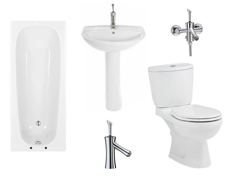 Cherub Suite Package A-s (basin wc steel bath taps)