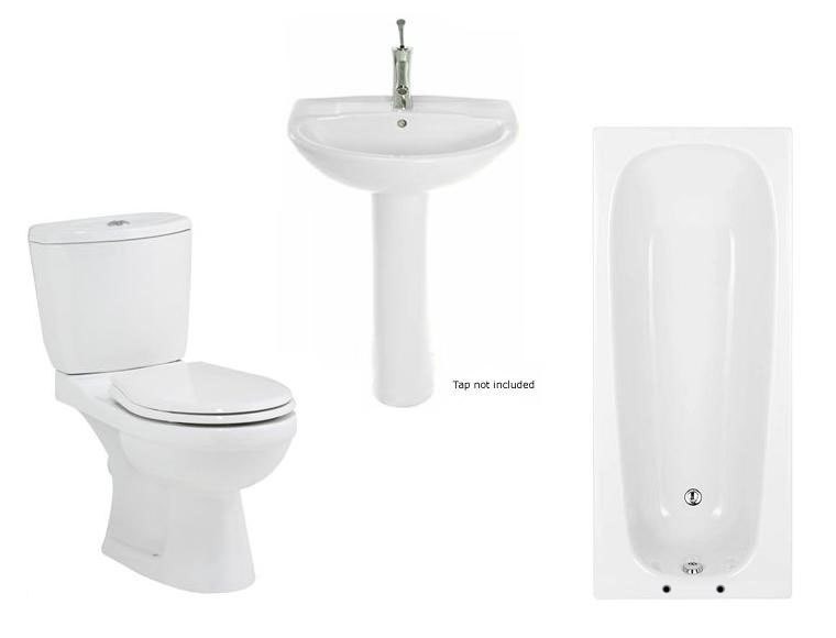 cherub Suite Package B-s (basin wc steel bath)