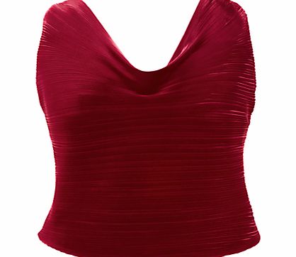 Chesca Pleated Cami, Cherry