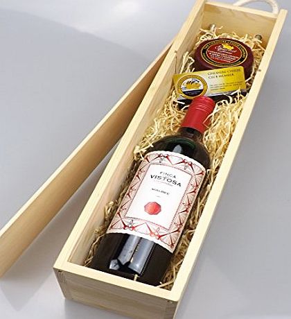 Cheshire Cheese Argentinian Malbec Wine amp; Cheese Gift Box   Free Cheese Club Membership