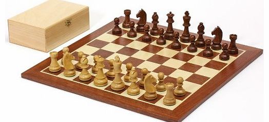 ChessMaze International 16 Inch Shesham Classic with Mahogany Chess Board 