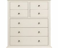 Cambridge 4 Over 3 Drawer Chest - White