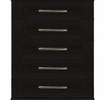 Chest Oslo 5 Drawer Chest - Black