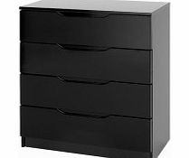 Chest Turin 4 Drawer Chest - Black