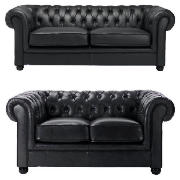 large & regular sofas, black