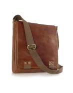 Chiarugi Handmade Brown Genuine Italian Leather Messenger Bag