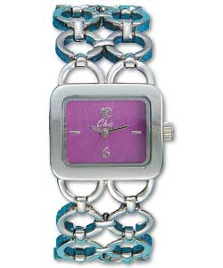 Chic Ladies Double Link Bracelet Watch