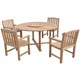 Chicago FSC White Oak Table and Chairs Set