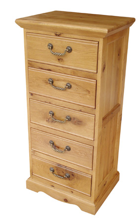 chichester Oak 5 Drawer Chest of Drawers