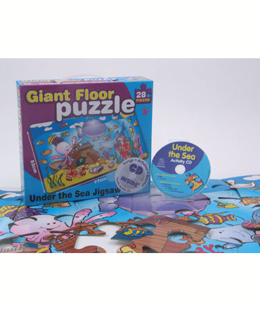 Childrens Audio Co Under the Sea Puzzle & CD