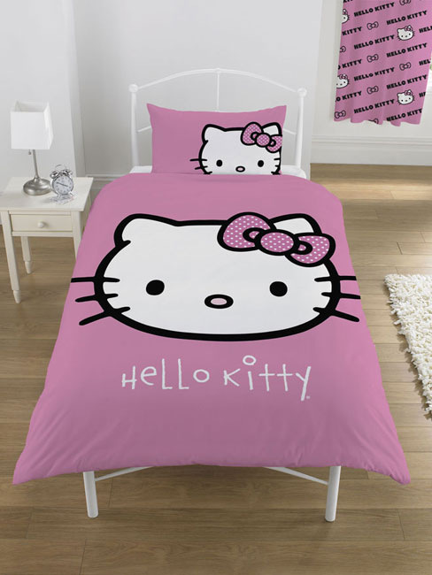 Childrens Bedding Hello Kitty Bows Design Duvet Cover