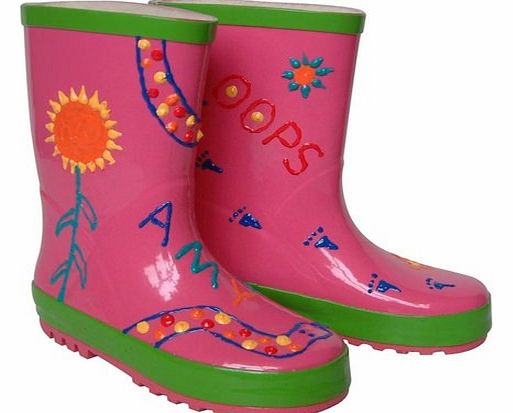 Paint Your Own Wellies - Pink (Small)
