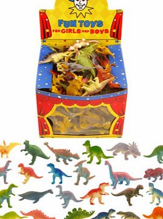 Childrens Party Accessories 12 Mini Dinosaur Toys / Gift Favours / Childrens Kids Party Bag Fillers