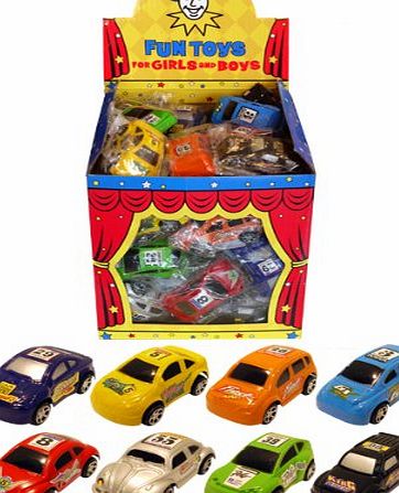 Childrens Party Accessories 8 Pull Back Cars Toys / 8 Designs / Boys Party Bag Fillers / Lucky Dip Kids