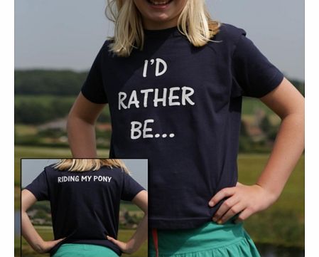 Childrens Personalised Id Rather Be... Navy