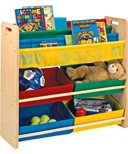 Childrens Toy Storage and Bookcase Unit