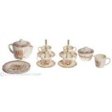 Flower Pink Fairy Melamine Tea Set (19 Pieces)