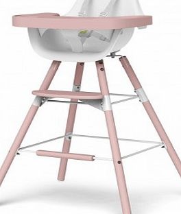 Childwood Evolu transforming high chair - white/powder