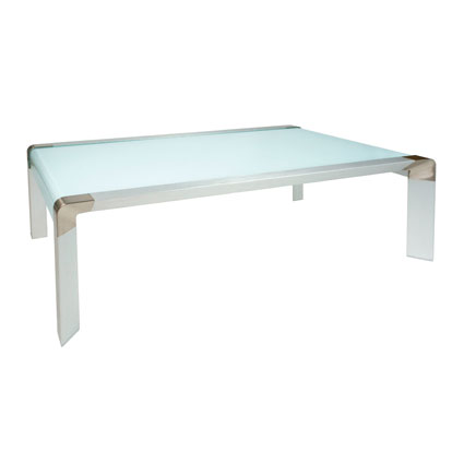 Chill Frosted Glass Coffee Table
