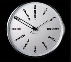 Chilli Chilly - Hong Kong Decode Clock White