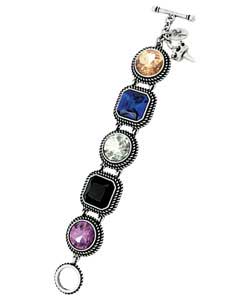 chilli pepper Stone Set T-Bar Bracelet