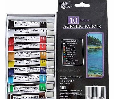 10 Colours Acrylic Paints