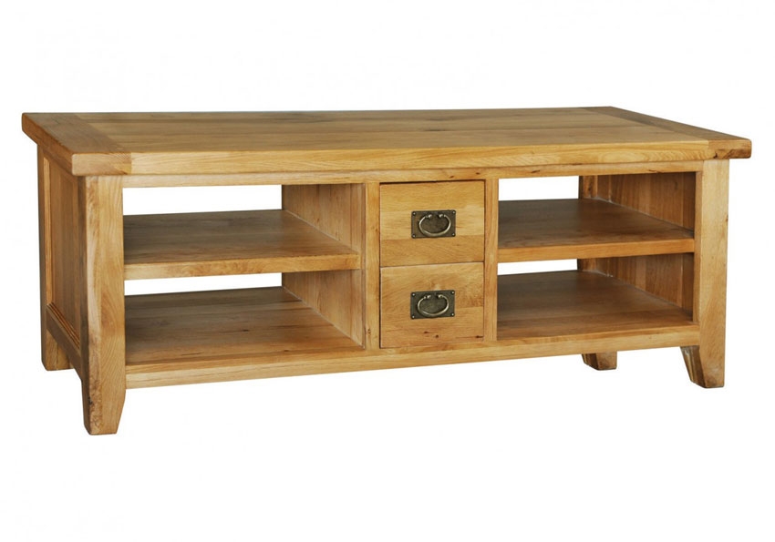 Chiltern Grand Oak Wide TV Unit with DVD Drawers