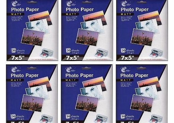 7 x 5`` Matt Photo Paper, 30 Sheets 235 gsm