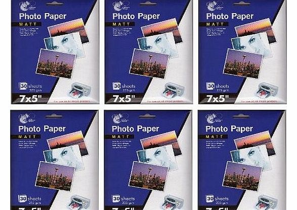 Chiltern Wove 7 x 5`` Matt Photo Paper, 30 Sheets 235 gsm