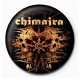 Chimaira Double Skull Button Badges