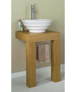 China Ash Veneer In Natural Finish Lean To Sink